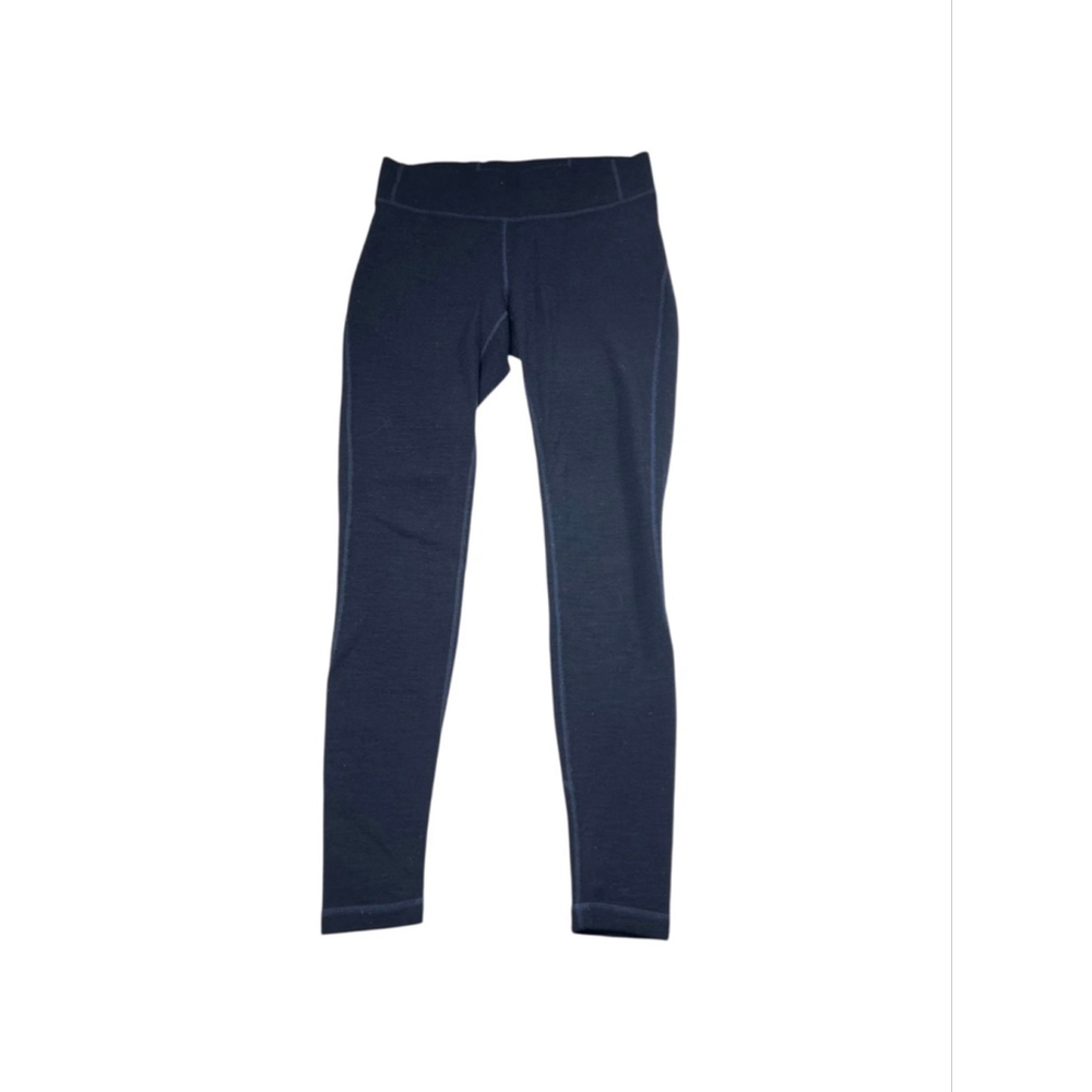 Ibex Women's Winter Weight Merino Wool Blend Leggings Navy Blue Size Medium